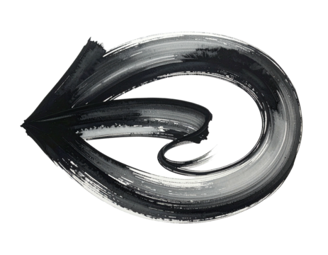 Abstract painted arrow shape - Powered by Adobe