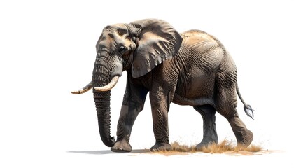 African Elephant in Natural Habitat.