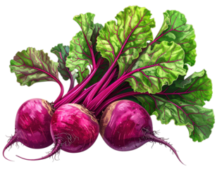 Vibrant illustration of beets