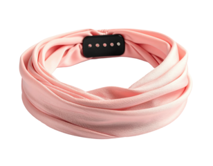 Soft pink fabric headband (1)