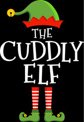 Funny christmas elf design xmas