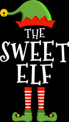 Funny christmas elf design xmas