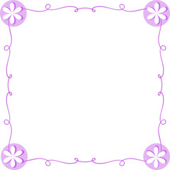 pink floral frame