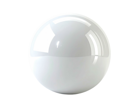 Smooth white sphere