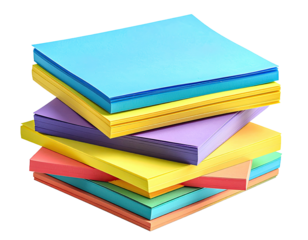 Stack of colorful sticky notes (1)