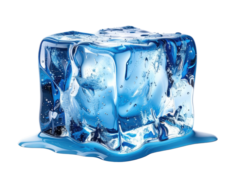 A single, melting ice cube (1)