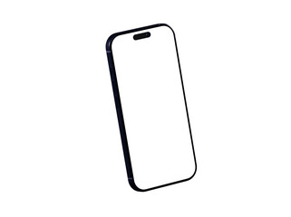 High-quality image of a sleek smartphone mockup, perfect for app presentations and tech designs.  Clean, modern aesthetic.