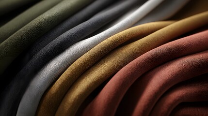 Obraz premium High quality velvet fabric folds in realistic 3D render