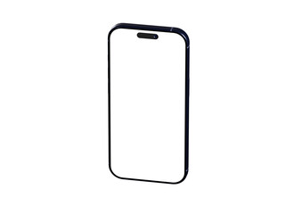 High-quality image of a modern smartphone with a blank screen, perfect for app presentations or website mockups.
