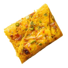 pizza on white background