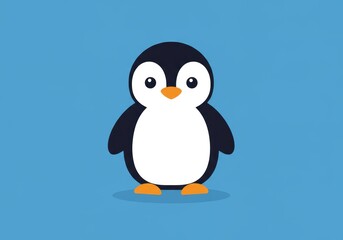 Naklejka premium Cute Cartoon Penguin