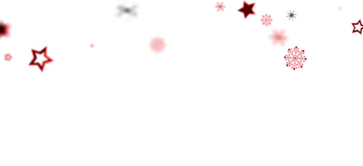 Festive winter background with red stars and snowflakes. Perfect for holiday designs.
