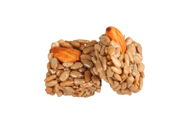 Handmade Nut Candy Brittle with Almonds and Seeds Sweet Confection Snack
