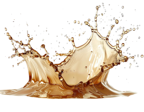 A dynamic liquid splash