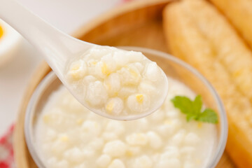 Traditional Sweet Corn Soup with Kernels - Comfort Food Bowl
