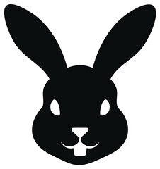 Sleek Rabbit Silhouette Easter Symbol Bunny Hare Spring Holiday Celebration Design Element