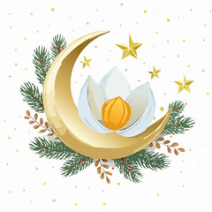 Naklejka premium Weihnachtsessen