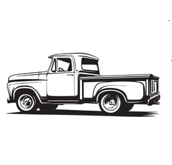 Fototapeta premium old truck vector