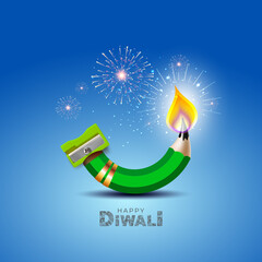 Naklejka na ściany i meble Happy Diwali and creative concept design.  Naklejka na ściany i meble Happy Diwali and creative concept design.