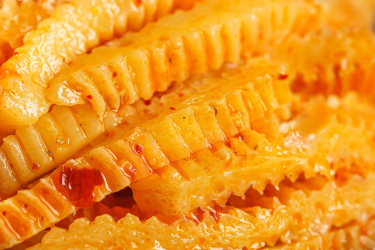 Fresh Garcinia Cambogia Fruit Slices - Natural Weight Loss Supplement Ingredient - Powered by Adobe