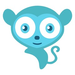 Obraz premium monkey on white background