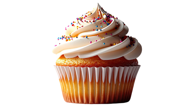 Delicious frosted cupcake