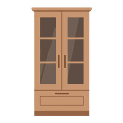 cabinet illustration for home decoration, vector illustration