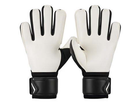 Classic White Soccer Goalkeeper Gloves - Essential Goalie Gear, Match Ready, Hand Protection, Clean Sport