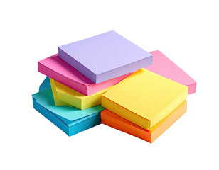 Stack of colorful sticky notes
