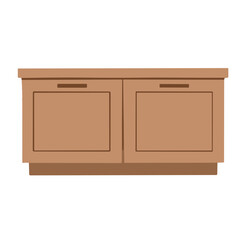cabinet illustration for home decoration, vector illustration