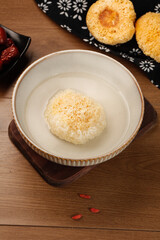 Snow Fungus Silver Ear Mushroom Traditional Asian Cooking Ingredient White Tremella Dessert Bowl