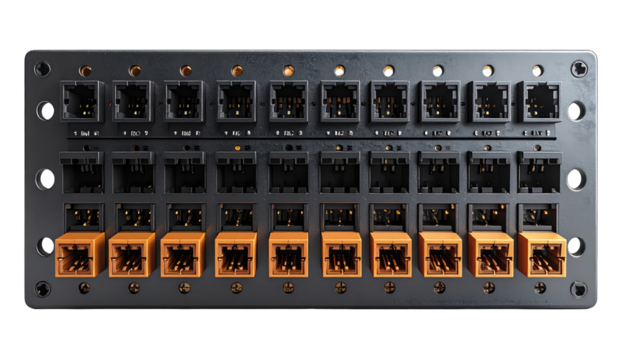Network panel with ports