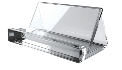 Clear acrylic business card holder