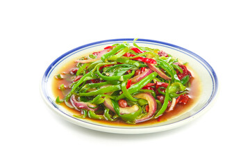Chinese Stir-Fried Bell Pepper Salad Hunan Style Fresh Home Cooking Vegetable Dish