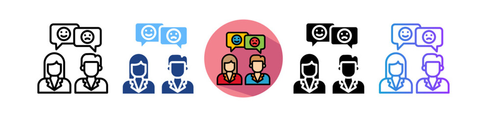 Client Feedback multiple icon