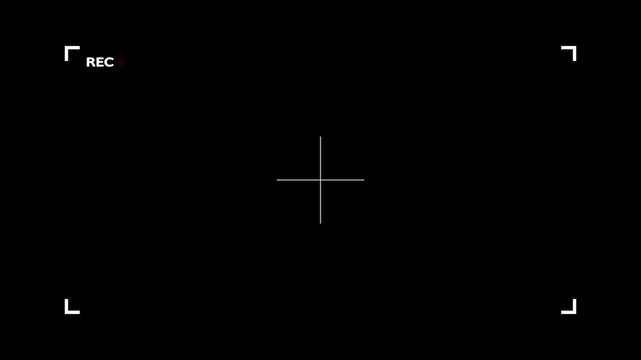 frame of the video camera screen, simple Camera recording interface shape icon. 