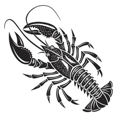 vector illustration of a lobster