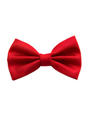 Elegant red bow tie, perfect for formal events, adding a touch of sophistication and style to any outfit