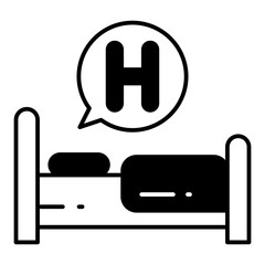 Bed dualtone icon