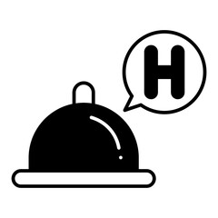 Room Service dualtone icon