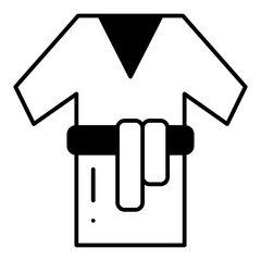 Bathrobe dualtone icon