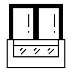 Balcony dualtone icon