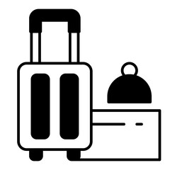 Suitcase dualtone icon