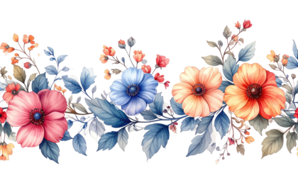 Delicate floral border