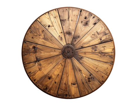 Circular wooden shield (1)