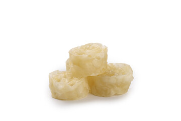 Fresh Natural Honeycomb Pieces Isolated on White Background - Organic Bee Product