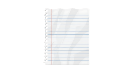 Torn lined paper background for notes messages or announcements design