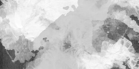 Abstract Smoke black and white colors watercolor, monochrome black and white ink effect water color illustration, abstract watercolor black grunge background design.
