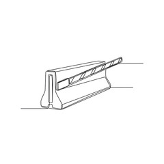 Fototapeta premium Diagram of a window sash balance mechanism in technical drawing style 