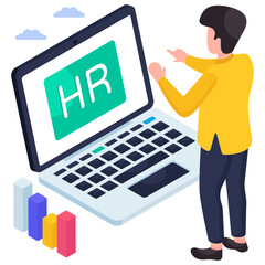 A unique design illustration of human resource 